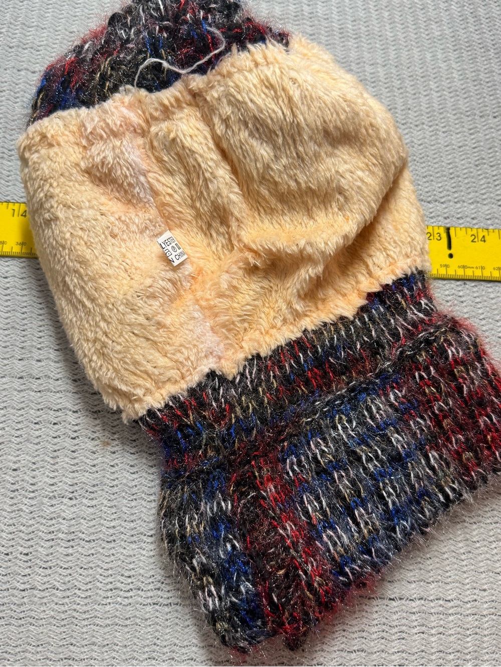UGG Women’s Multi-Color Knit Pom Beanie - Black Pom - Picture 4 of 5